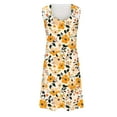 thumbnail image 4 of Taylonsss Womens Summer Dress Sleeveless Strappy V Neck Flowy Casual Floral Print Beach Vacation Maxi Dress, 4 of 5
