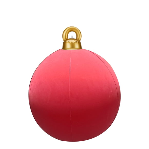 Globos navideños inflables de terciopelo de 15.7 pulgadas, grandes inflables navideños flocados, decoraciones para exteriores, adornos navideños inflables para jardín, adornos navideños para árbol, de