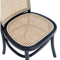 thumbnail image 3 of Manhattan Comfort Paragon 19.29" Wood Dining Chair in Black (Set of 2), 3 of 5