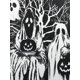 thumbnail image 4 of Vestido impreso de calabaza Ghost Bicolor Ghost Plus Rosegal  Vestidos Estampados Tallas Grandes, 4 of 5