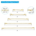 thumbnail image 2 of 2/3/4/5/6 Inch Necklace Extender, 10 Pack Necklace Clasps Chain Extenders Extension for Necklaces, Golden, 2 of 6