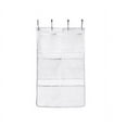 thumbnail image 1 of Organizador de malla colgante para ducha, con 6 bolsillos, gancho para barra o revestimiento de cortina de ducha, bolsa de almacenamiento de tela y colgador para puerta de baño., 1 of 5