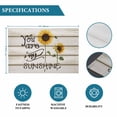 thumbnail image 6 of Sunflowers Placemats Set of 6, Modern Bee You Are My Sunshine Wooden Grain Placemats for Dining Table, Place Mats for Kitchen Tabletop, Waterproof Wipeable Dining Table Mats Set, 6 of 9