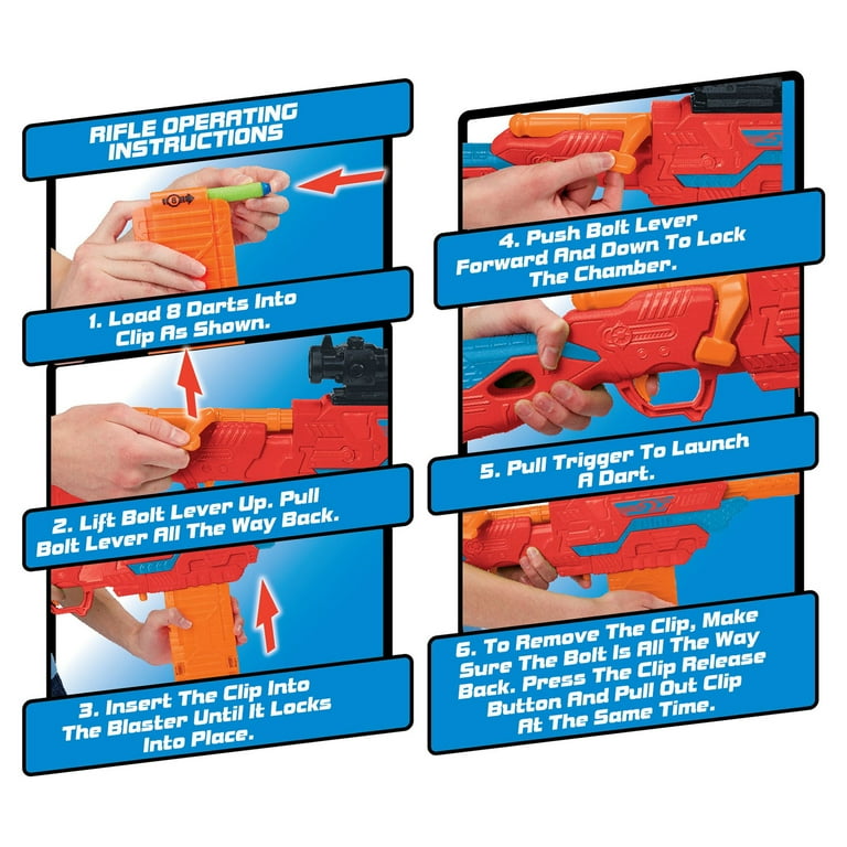 Adventure Force Arsenal Blaster Bundle with Scope, Clip, and 25