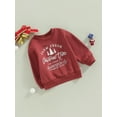 thumbnail image 3 of Toddler Baby Girl Boy Christmas Outfit Xmas Tree Crewneck Sweatshirt Long Sleeve Shirts Pullover Sweater Fall Winter Clothes, 3 of 7