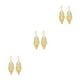 thumbnail image 3 of Qarigey 2 Piezas Aretes Barroco Accesorio de moda Día de San Valentín para Festivos Dorado Type1 NO1 Qarigey CBP201636, 3 of 6