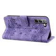 thumbnail image 1 of Compatible For Samsung Galaxy S22 Plus Flip Wallet with Wrist Strap Case,Luxury Cute Pattern Embossed PU Leather and Shockproof Flexible Stand Cover.For Samsung Galaxy S22 Plus,Purple, 1 of 8