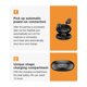 thumbnail image 4 of Tholdsy Auriculares inalámbricos con pantalla LED Bluetooth 5,0 auriculares con Control táctil para Android teléfono móvil auriculares Cables de audio/vídeo Negro, 4 of 6