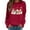 Red, variant on Bibifish Womens Sweatshirts Valentine Dog & Heart Graphic Crewneck Sweatshirts Cute Pet Pattern Family Gathering Outings Adorable Pullover