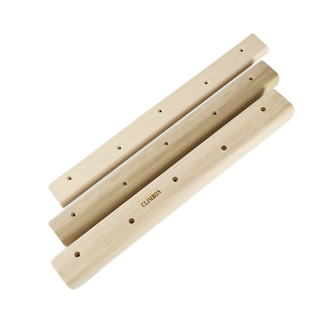 Almencla 3Pcs Rock Climbing Holds Set Climbing Fingerboard Body Strength Campus Rungs