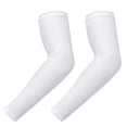 thumbnail image 2 of HDE Arm Compression Sleeves for Kids Youth Sports Basketball Shooting White 2 Count - L, 2 of 5