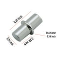 thumbnail image 6 of 60PCS 1/4 Inch 6mm Shelf Pin Peg Silver Metal Holder Support Pins Cylindrical Shape Nickel-Plated Shelf Bracket Pegs for Wooden Furniture Shelves Bookshelfs Wardrobes, 6 of 7