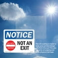 thumbnail image 6 of Not An Exit OSHA Notice Aluminum Sign 24 Inch x 18 Inch - 10 Pack, 6 of 8