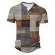 thumbnail image 5 of Camisas de Manga Larga para Hombres Casual Impreso Poliéster Botón Abajo Blusa, Cuello Redondo para el Uso Diario, Al Aire Libre Y de Fiesta, 5 of 5