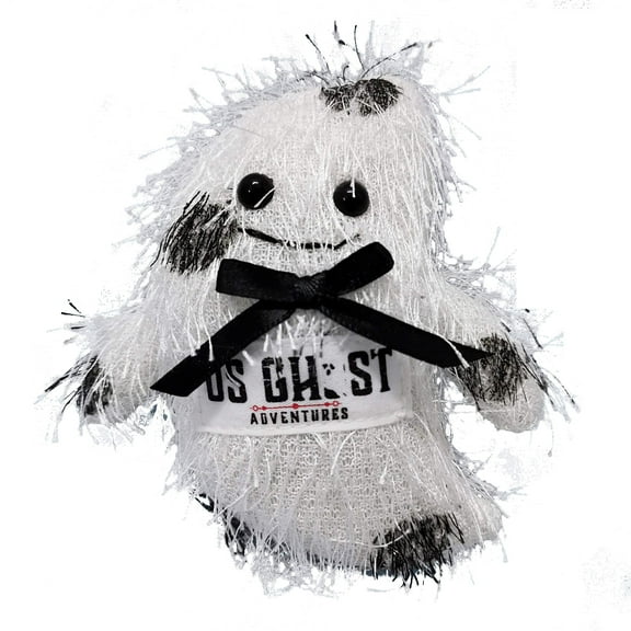 US Ghost Adventures Fuzzy Plush Ghost | Halloween Plush Toy | Gothic Home Decor | Spooky Toys