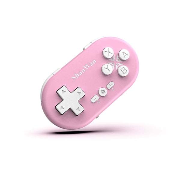 Multi platform mini Bluetooth game controller, pocket mini controller (pink)