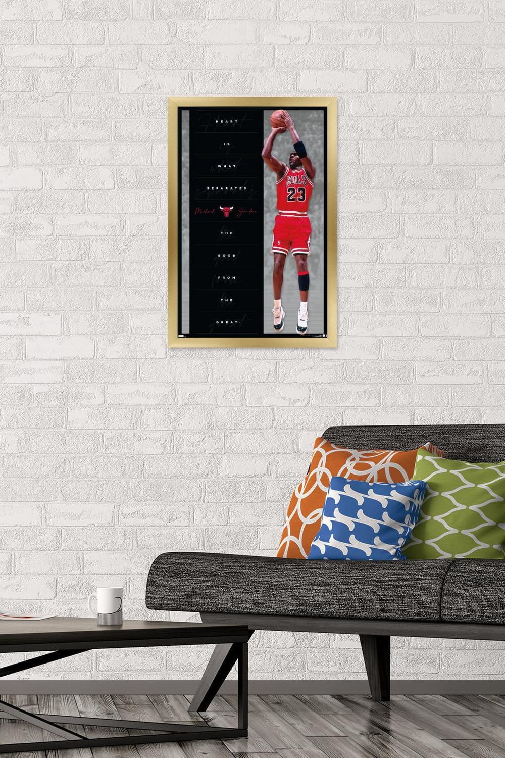 Michael Jordan - Heart Wall Poster, 22.375" x 34"