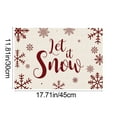 thumbnail image 3 of chaungfeng Christmas-themed Snowflake Placemats, 12x18 Inch Seasonal Table Mats for Party Kitchen Dining Decoration, Christmas Themed Party Supply, 3 of 6