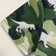 thumbnail image 5 of HCNTES Toddler Summer Outfits Boy Dinosaur Print Tee and Elastic Waist Shorts 2Pcs Toddler Clothes for Boys, 5 of 7