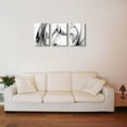 thumbnail image 2 of Black and White Abstract Line Art Canvas Print Painting Modern Wall Decor Artwork, 2 of 6