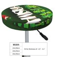 thumbnail image 4 of Xecao's Merry Christmas Print Stool Covers offer stylish, washable protection for PU round bar stools, perfect for home or commercial use., 4 of 7