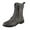 Gray, variant on HaiMao Women's Mid Calf Boots ,Round Toe Comfort Low Heel Slouchy Dress Booties with Buckle Strap Side Zipper Gray 11(43)