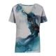 thumbnail image 3 of Blusa informal de manga corta con cuello redondo para mujer con estampado del día de San Valentín OAVQHLG3B Store  lin121212, 3 of 3