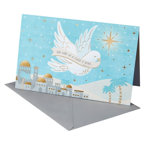 American Greetings Religious Pop Up Christmas Card, Nativity Scene (God Bless You)