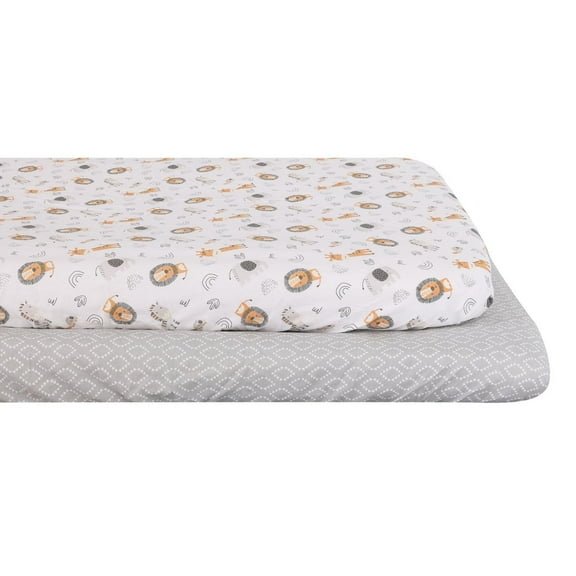 George Baby 2-Pack Mini Fitted Crib Sheets