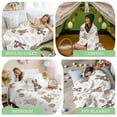thumbnail image 6 of Throw Blanket Fleece Throw Blanket 40x50in, Spring Easter Rabbit Brown Egg on White Soft Lightweight Bed Blankets Wave Point Leaf Fuzzy Couch Blankets for All Season, 6 of 9