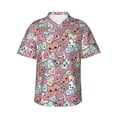 thumbnail image 2 of Picia Cartoon Hearts Gentle Cotton Regular Fit Short Sleeve Casual Hawaiian Shirt for Men-X-Large, 2 of 8