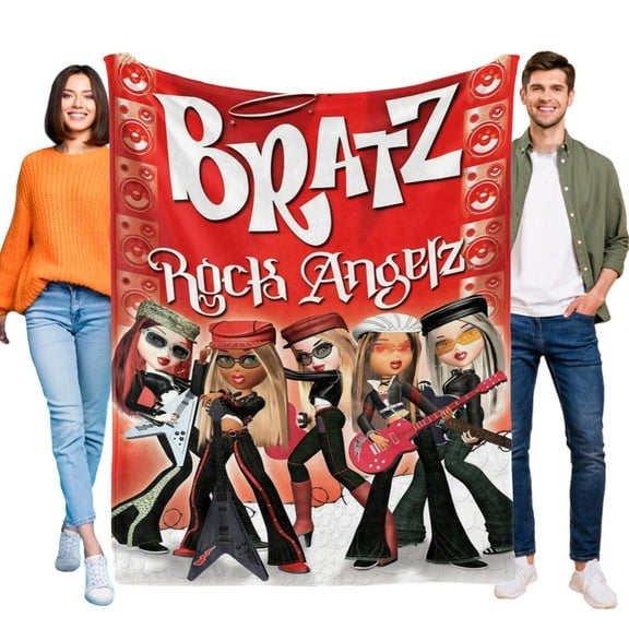bratz Throw Blanket Gifts for Fans Lover Girls Boys Women Present Hoodie Him Bed 60"x80"