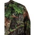 thumbnail image 3 of Mossy Oak Men's Long Sleeve Half-Zip Turkey Hunting Performance Camo Hoodie Pullover, Sizes S-3XL, 3 of 9