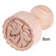 thumbnail image 6 of Mightlink Wooden Seal Ergonomic Healthy Material Classic Pattern Comfortable Handle Chinese Pastry Baking Decorate Clear Texture Chinese Character Pastry Wood Mold Baking Accessories, 6 of 7