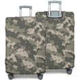 thumbnail image 2 of Stretch Luggage Cover XL(29-32in)– Elastic Travel Suitcase Protector with Handle Openings & Bottom Closure, Washable Polyester Spandex Suitcases Cover, Camouflage Print, 2 of 5