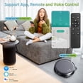 thumbnail image 3 of 2-in-1 Robot Vacuum and Mop Combo, 2000Pa Powerful Suction, App & Voice Control, Compatible with Alexa & Google Assistant, Picks Up Pet Hair, Suitable for Tile and Carpets, 3 of 5