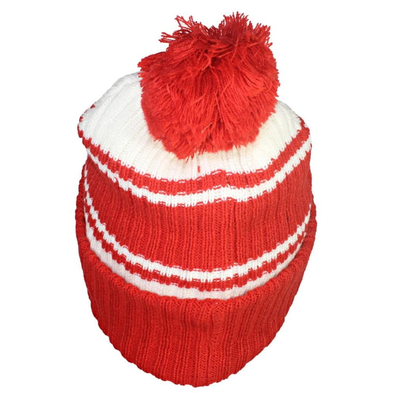 Best Winter Hats Quality Striped Beanie With Solid Cuff  display picture 1