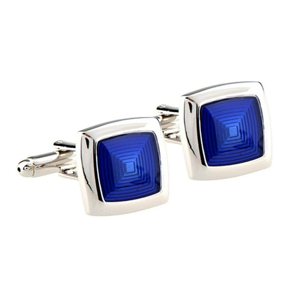 Elegant Shirt Cufflinks Novelty Mens Party Accessory Blue