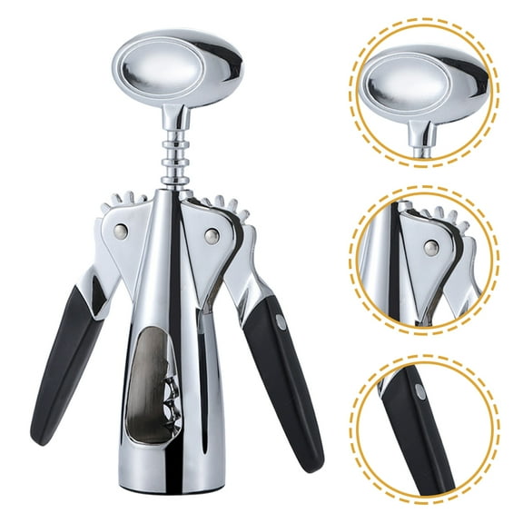 WHAMVOX  Red Wine Bottle Opener Corkscrews for Bottles Multifunctional Silver