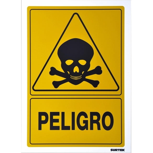 Letrero Peligro Proteccion Civil Surtek SES36 25 x 36