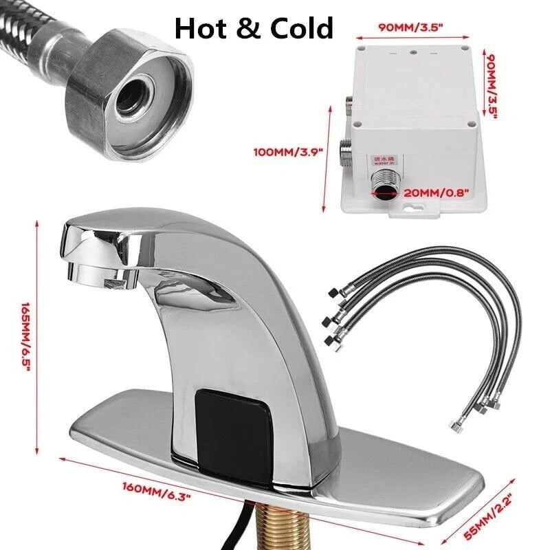 Smart Automatic Infrared Sensor Faucets Touchless Bathroom Basin Sink Faucet