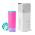 thumbnail image 1 of Vaso aislante, simple, moderno, clásico, de acero inoxidable de 24 onzas, 1 of 6