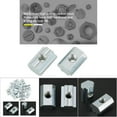thumbnail image 1 of Carbon Steel Sliding T Slot Nut, Zinc Plated, 20pcs, Rust Resistance, Convenient Connection for AluminumAccessories, 1 of 8