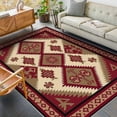 thumbnail image 2 of 4'x6' runner carpet carpet non slip grip area rug modern high pile area rug natural area rug, 2 of 7