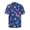 Butterflies and Florals, variant on Men's Short Sleeve Button Down Shirt for Beach Travel, Loose Version Ultra Soft Men's Casual Shirt, Colorful Zigzag Floral