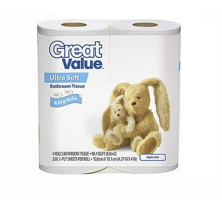 Great Value 4-roll Bundle Soft