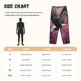thumbnail image 2 of Salouo Flower Bald Eagle Print Women's Pajama Pants Casual Loose Sweatpants PJs Flowy Pants Drawstring Palazzo for Women Wide Leg Pants Lounge Pajama -Small, 2 of 8