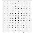 thumbnail image 3 of Ambesonne Modern Shower Curtain, Big Little Pop Art Dots, 69"Wx84"L, Black White, 3 of 3