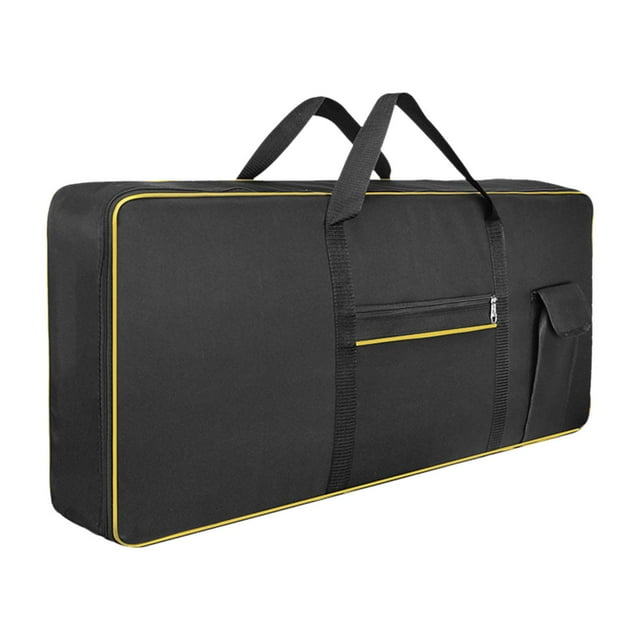 MERIGLARE 61Key Keyboard Bag Backpack Electric Piano Case for Concert Tour Performance Yellow