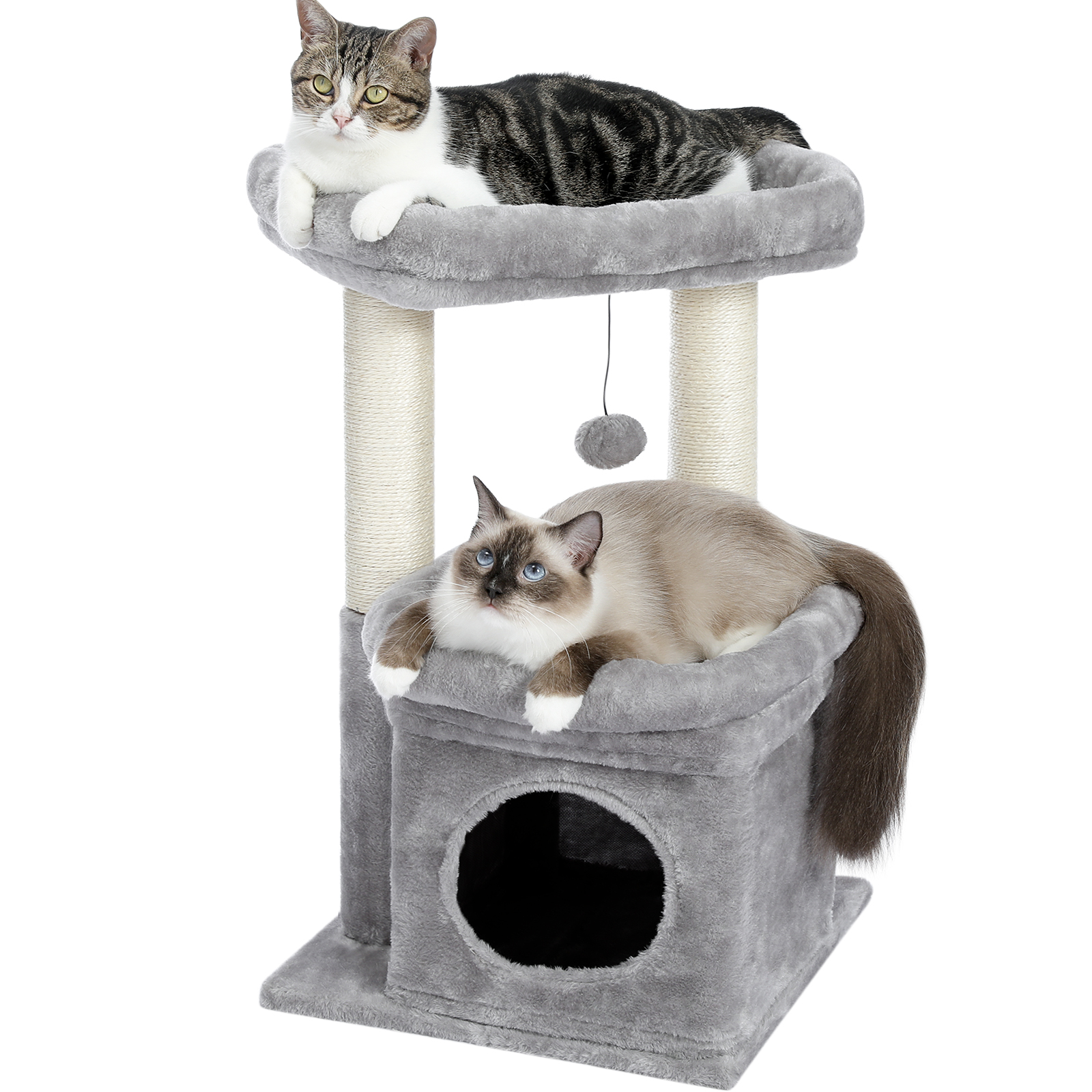 Pawz Road 27" Cat Tree Condo with Perches and Scratching Posts photo 6